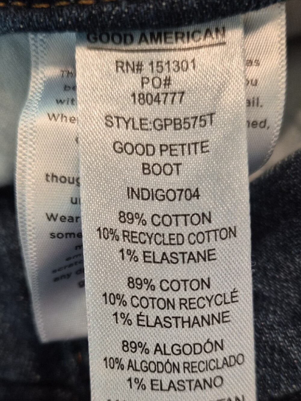 Good American 'Good Petite' Bootcut Jeans Size 10/30 - Picture 12 of 12